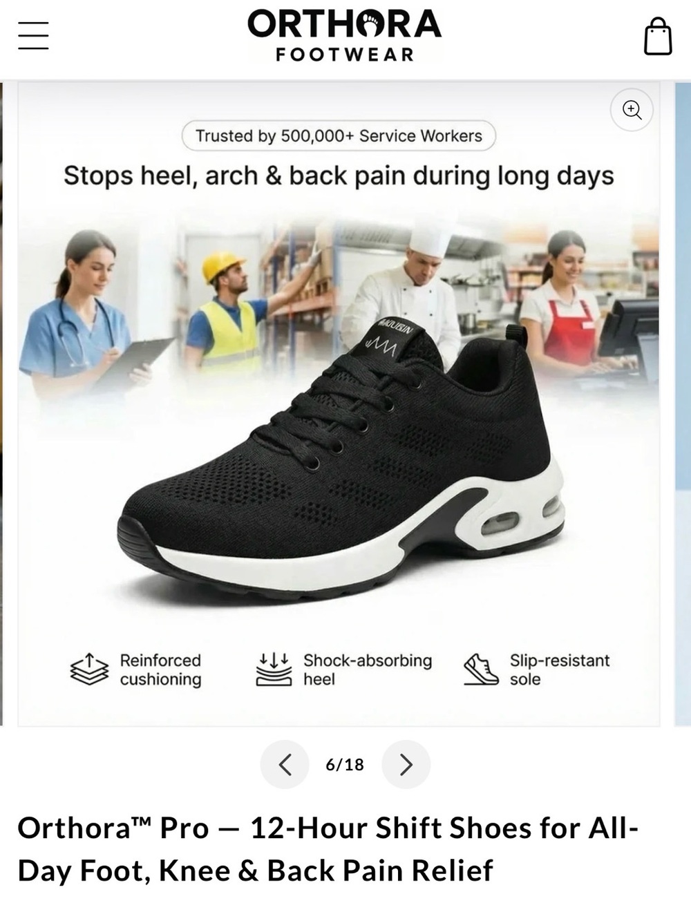 Unisex Black Knit Lace-Up Athletic Sneakers with White Sole - Picture 4 of 17